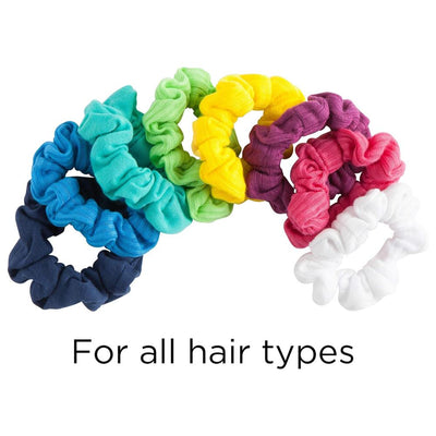 Goody Ouchless Women's Hair Scrunchies 8ct - Assorted Rainbow Colors
