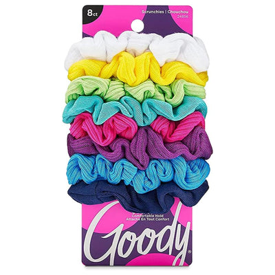 Goody Ouchless Women's Hair Scrunchies 8ct - Assorted Rainbow Colors