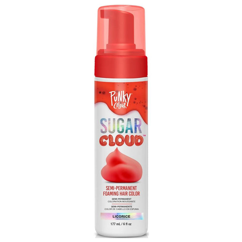 Punky Colour Sugar Cloud Semi-Permanent Foaming Hair Color 6oz - Licorice Red