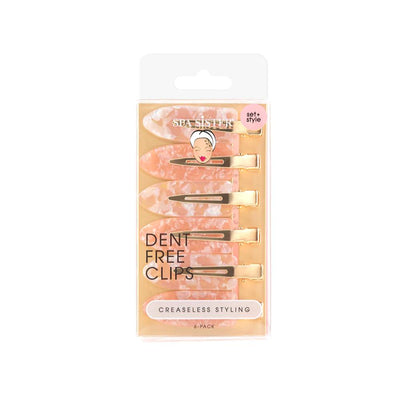 Spa Sister Dent Free Clips 6ct - Pink Nude Quartz