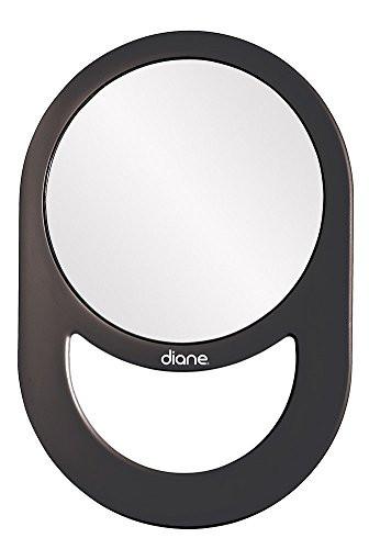 Diane Handle Mirror, Black, 11 x 7.5