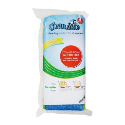 Clean Aide 24" Wet Mop Refill, 4 ct