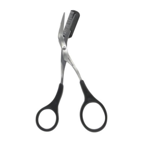 Satin Edge Eyebrow Scissor with Comb