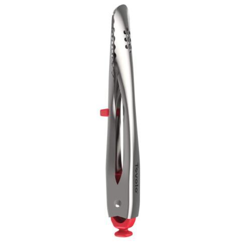 Tovolo 7 Stainless Steel Tongs Candy Apple Red