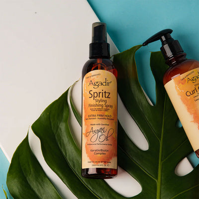 Agadir Argan Oil Spritz Styling Finishing Hairspray - Extra Firm Hold 8oz