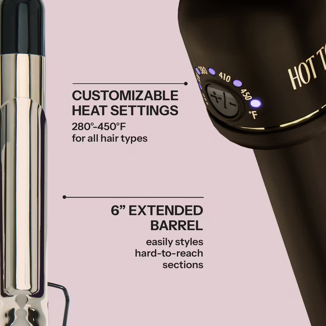 Hot Tools Gold 1" Curling Iron extended barrel