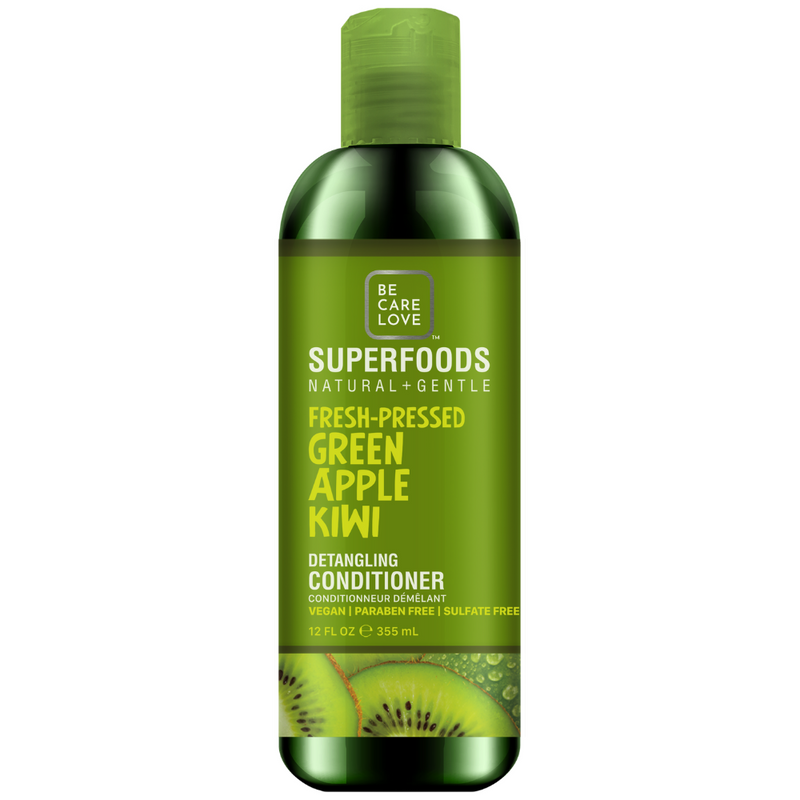 Be Care Love Superfoods Green Apple Kiwi Detangling Conditioner 12oz