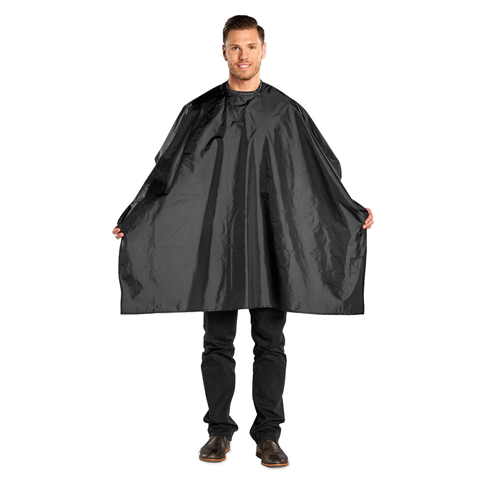 Scalpmaster Nylon Styling Cape Velcro Closure - Black