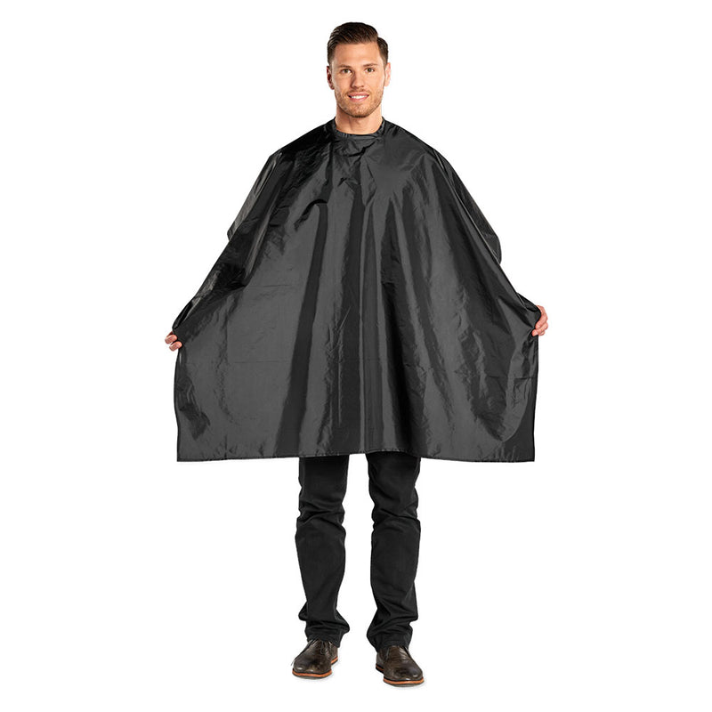 Scalpmaster Nylon Styling Cape Velcro Closure - Black