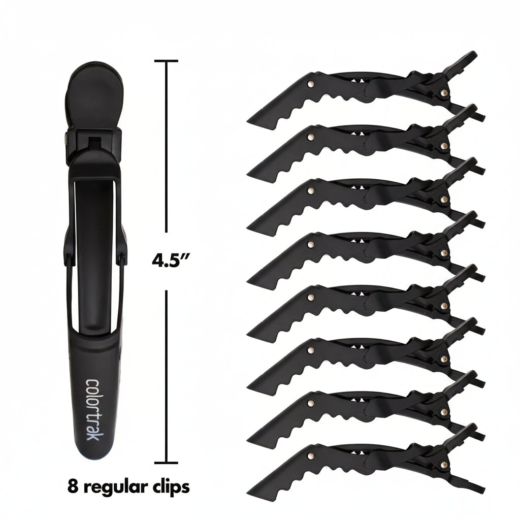 7044 BLK Bucket Rubberized Black Croc Clips Regular