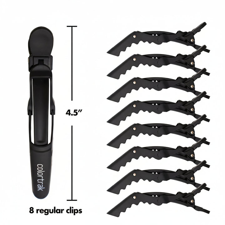 7044 BLK Bucket Rubberized Black Croc Clips Regular