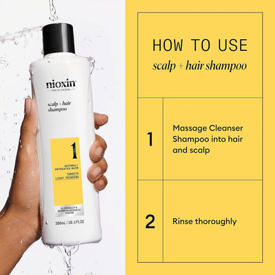 Nioxin System 1 Cleanser Shampoo 10.1oz