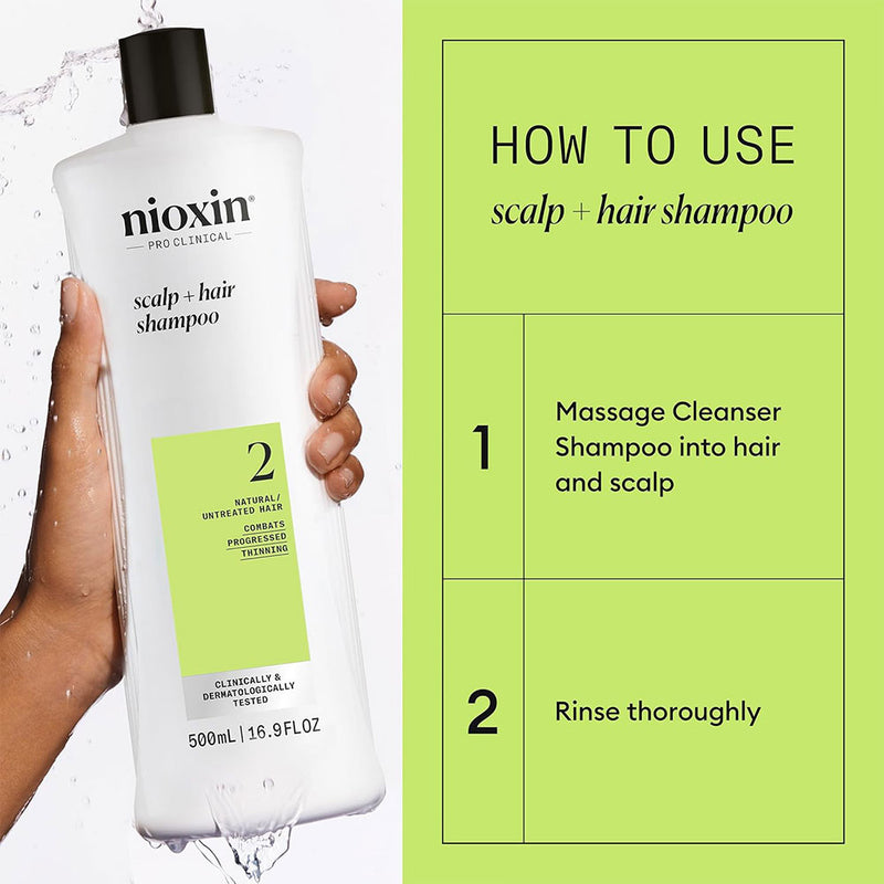 Nioxin System 2 Cleanser Shampoo 16.9oz