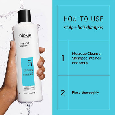 Nioxin System 3 Color Safe Cleanser Shampoo 10.1oz