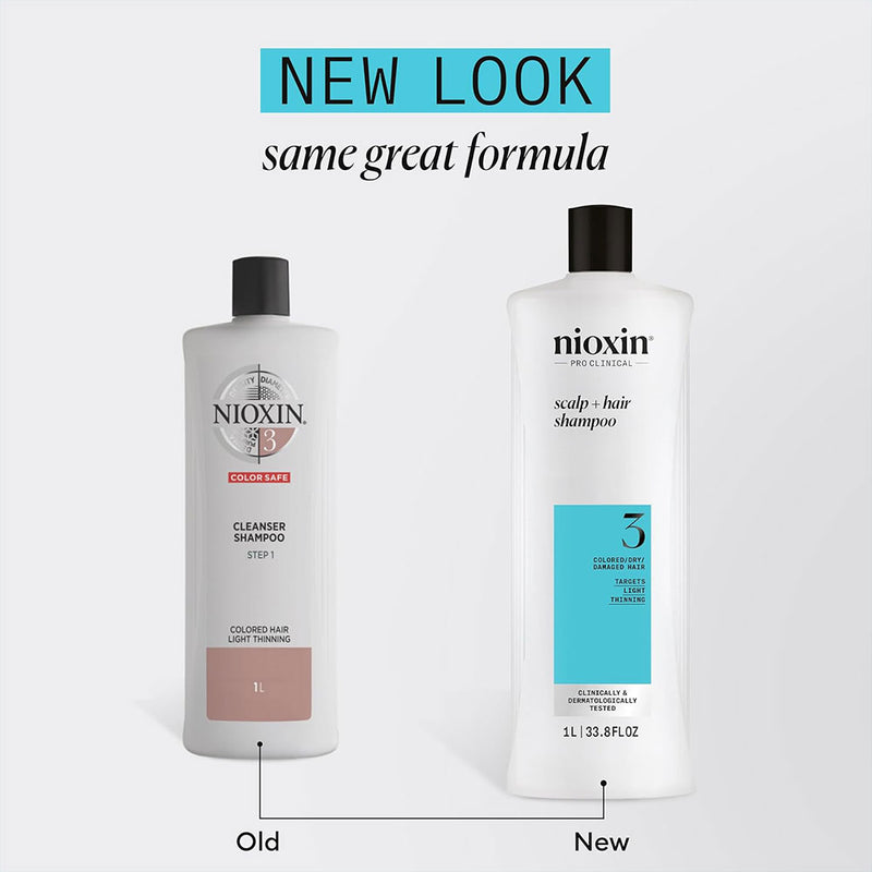 Nioxin System 3 Color Safe Cleanser Shampoo Liter
