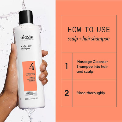 Nioxin System 4 Color Safe Cleanser Shampoo 10.1oz
