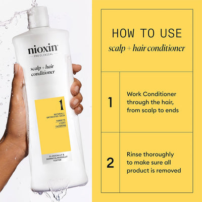 Nioxin System 1 Scalp Therapy Conditioner Liter