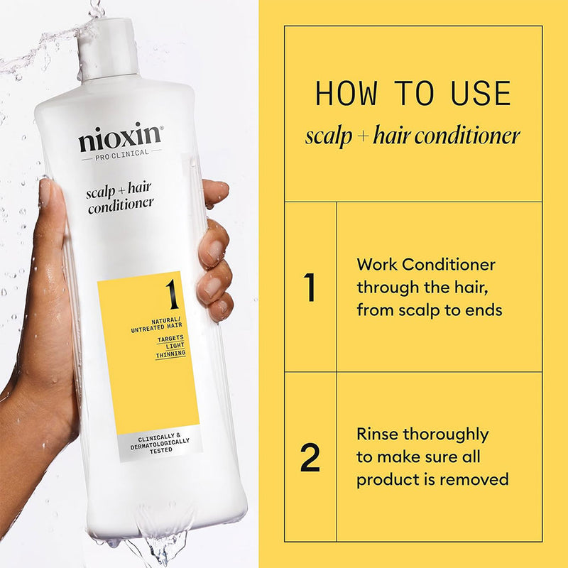 Nioxin System 1 Scalp Therapy Conditioner Liter