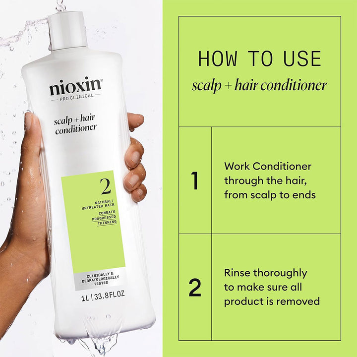 Nioxin System 2 Scalp Therapy Conditioner Liter