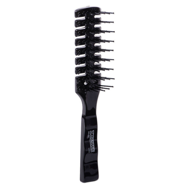 Scalpmaster 7 Rows Vent Hair Stylist Brush - Black