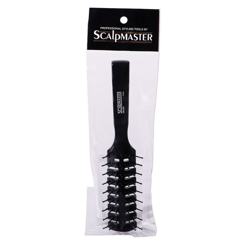 Scalpmaster 7 Rows Vent Hair Stylist Brush - Black