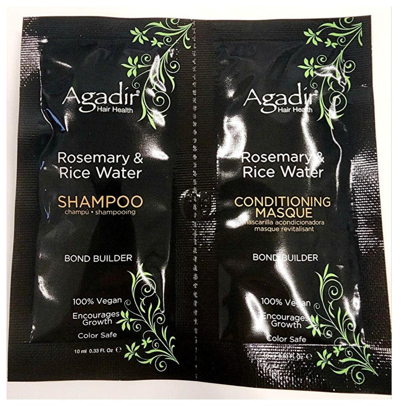 Agadir Rosemary and Rice Water Shampoo and Conditioner Sample Size