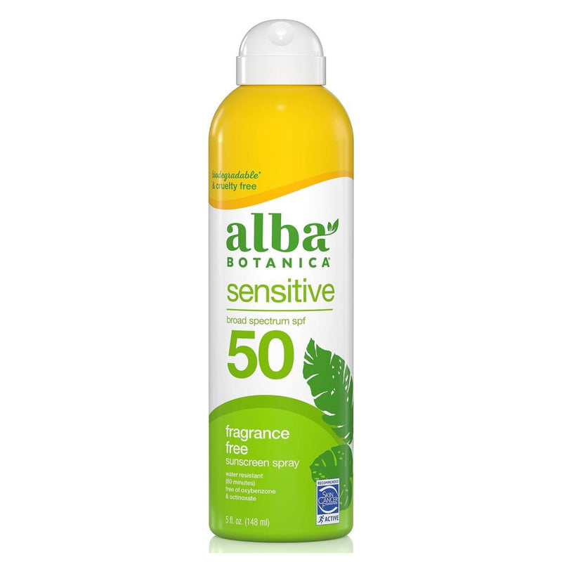 Alba Botanica Sensitive SPF 50 Sunscreen Spray 5oz