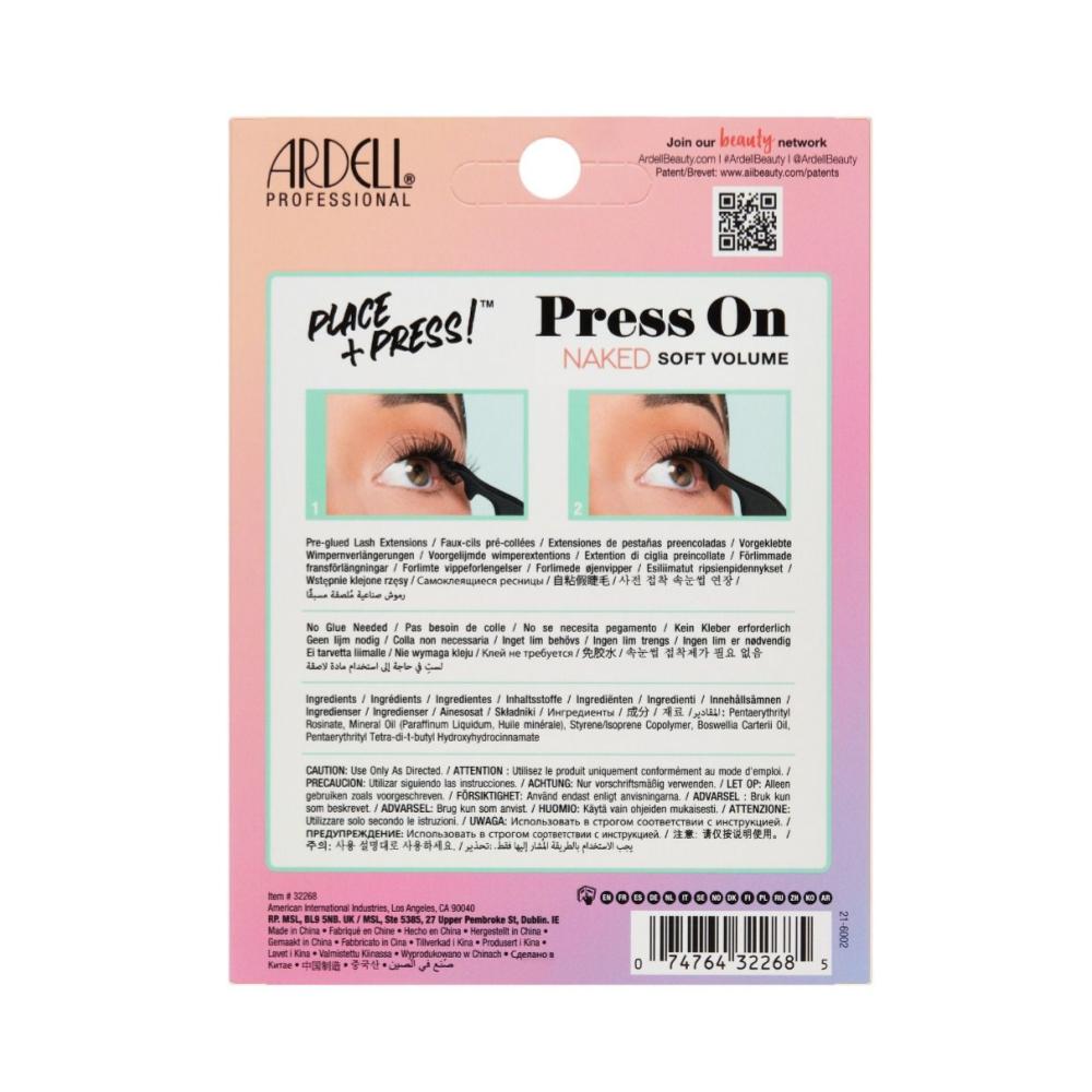Ardell Press On Pre Glued Underlash Extensions - Naked Soft Volume