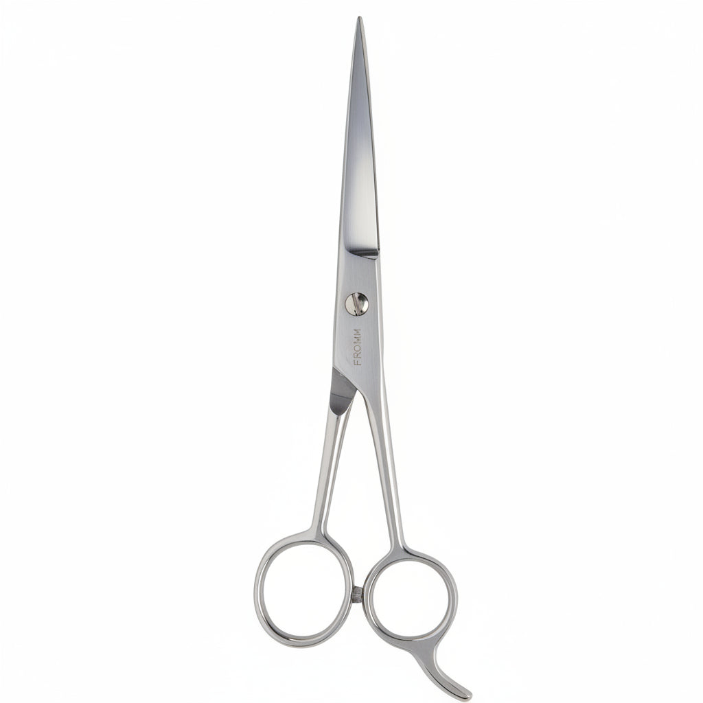 Shear with packaging featuring 'Fromm' branding on a blue and black background