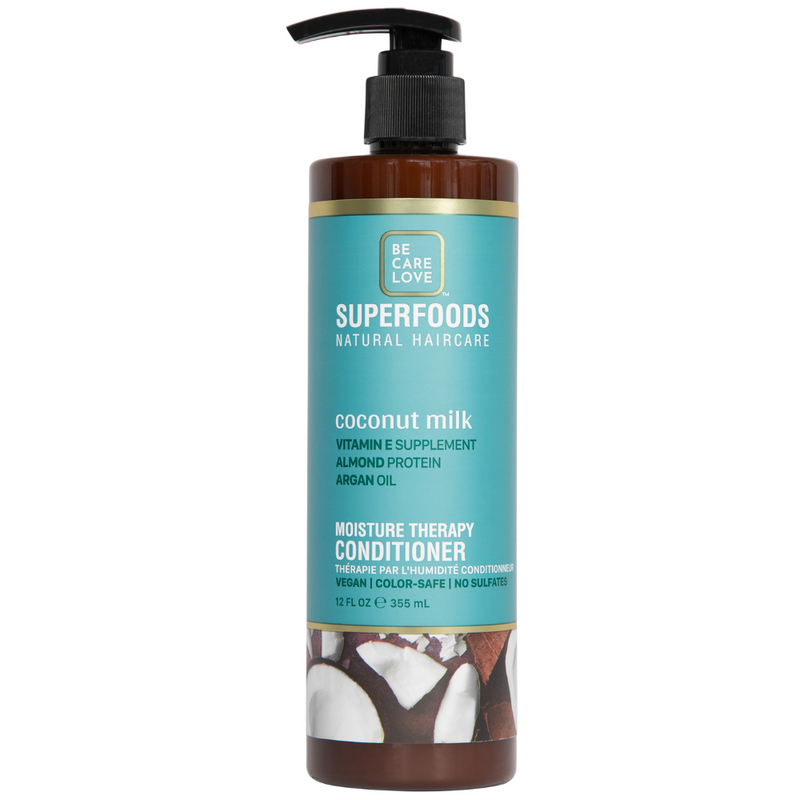 Be Care Love Superfoods Coconut Milk Moisture Therapy Conditioner 12oz