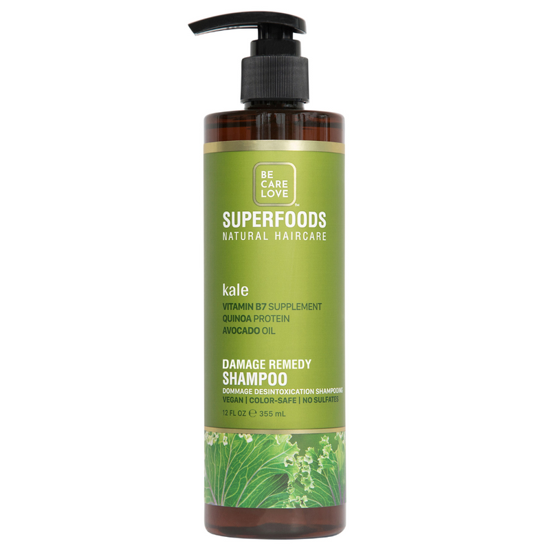 Be Care Love Superfoods Kale Damage Detox Shampoo 12oz