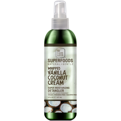 Be Care Love Superfoods Whipped Vanilla Coconut Cream Super Moisturizing Detangler 5oz