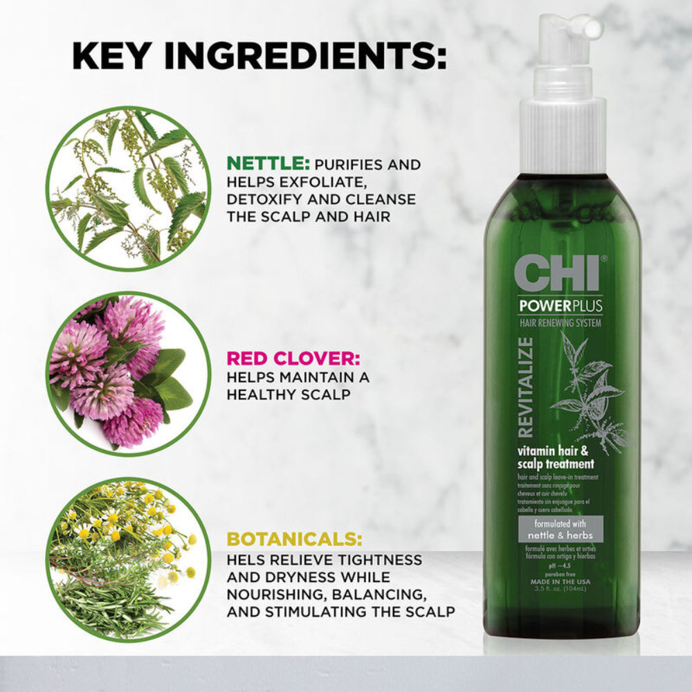 CHI Powerplus Revitalize Vitamin Hair and Scalp Treatment 3.5oz