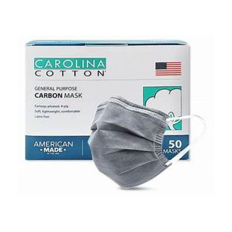 Carolina Cotton Carbon Filter Face Mask - 50ct/box