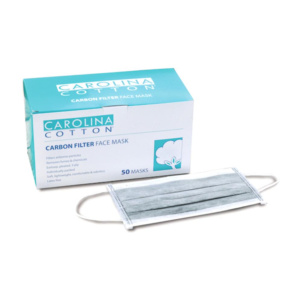 Carolina Cotton Carbon Filter Face Mask - 50ct/box