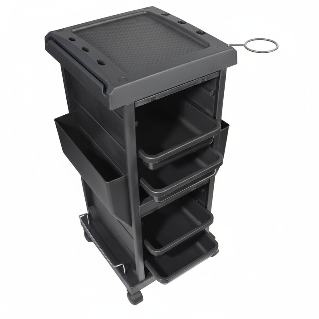 Celebrity4-TrayLockableSalonTrolleyv1