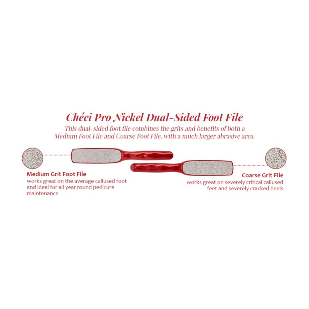 Checi Pro Nickel Foot File, Dual Sided