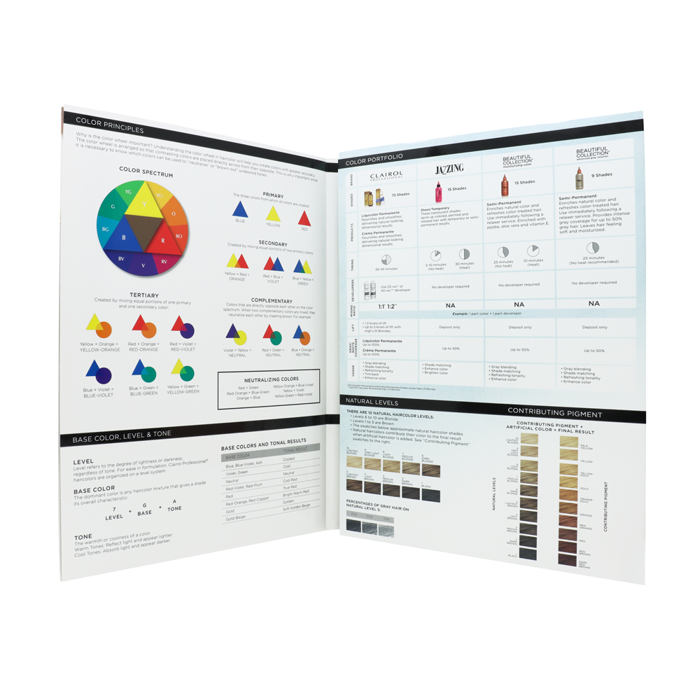 Color Switch Book Clairol Professional Color Swatch book - White – Beauty Supply 123 Outlet