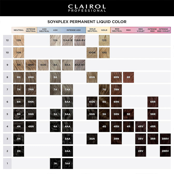 Clairol Professional Soy4Plex Permanent Liquid Color