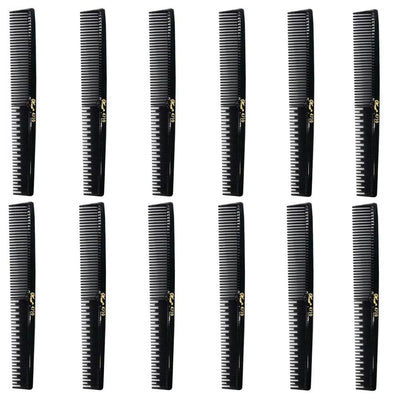 Krest  7" Styler Teaser Comb #4710 Black- 1 Dozen