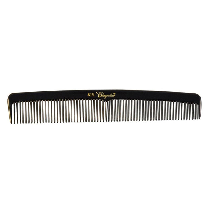 Cleopatra Series 7" Round Back Finger Waver Comb Black 