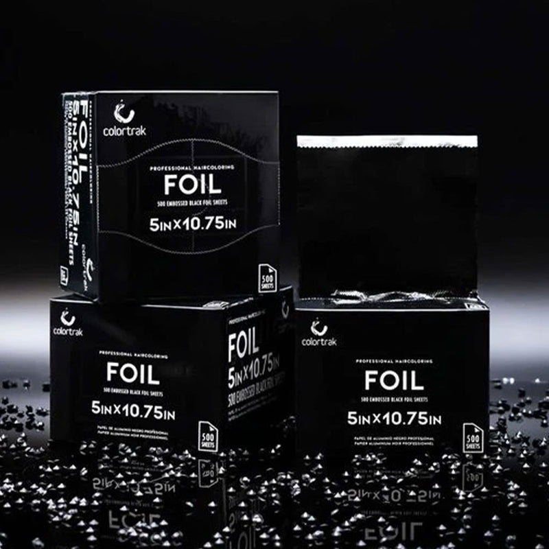 Colortrak Black Foil Pop-Up Hair Foil -  5"x 10.75" - 500ct