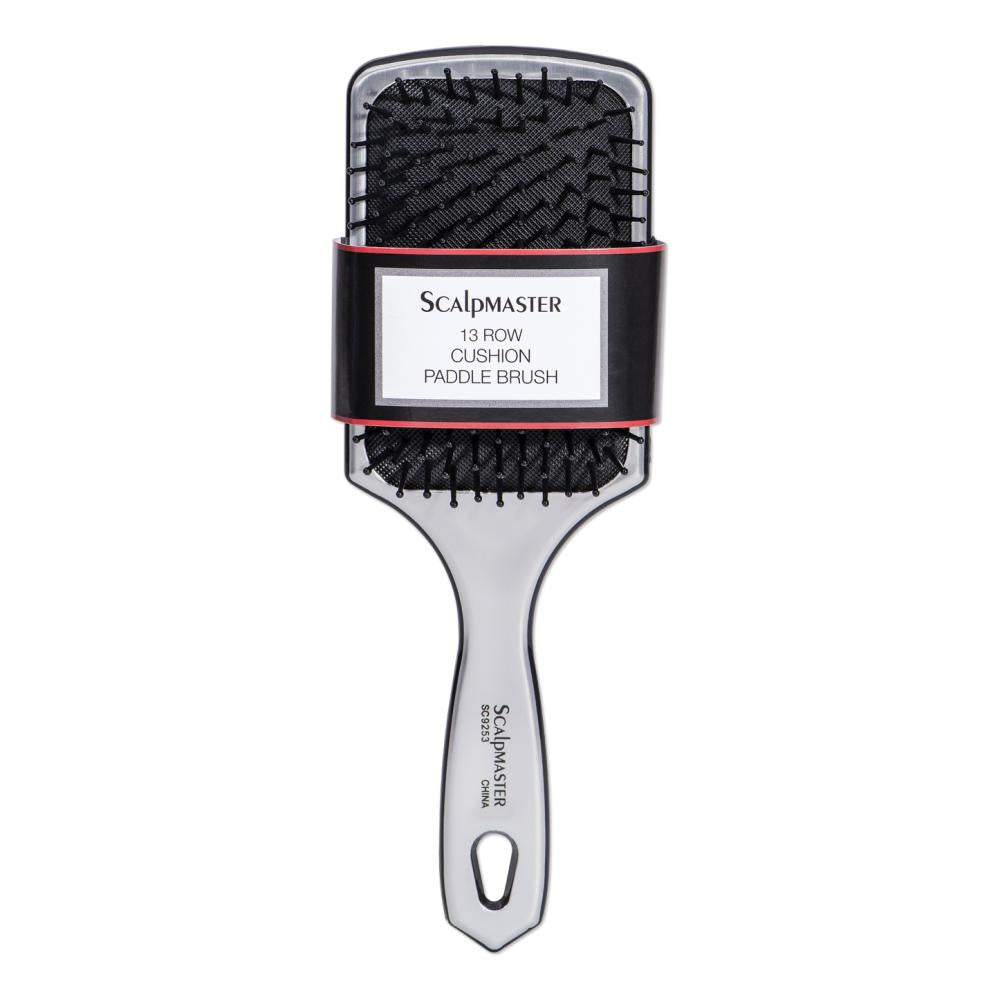 Scalpmaster Paddelbürste Mit Wildschweinborsten & Nylon – Ionische Kissenbürste Für Glattes, Glänzendes Haar