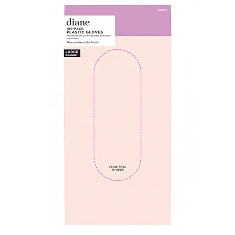 Diane Plastic Gloves 100ct - Large