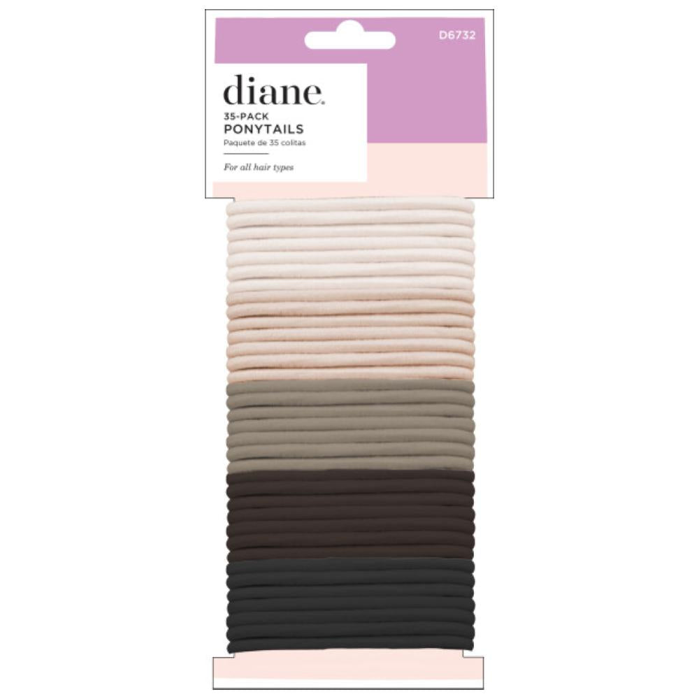 Diane Ponytail Hair Ties Assorted Neutral Colors - 35ct