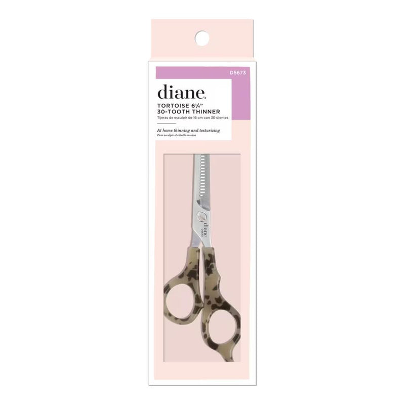 Diane Tortoise Hair Thinning and Texturizing Shear - 6.5in