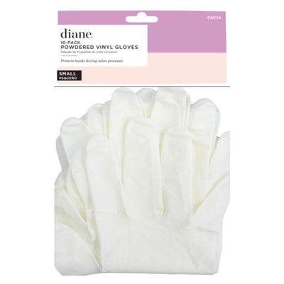 Diane Vinyl Powdered Gloves 10ct - Small