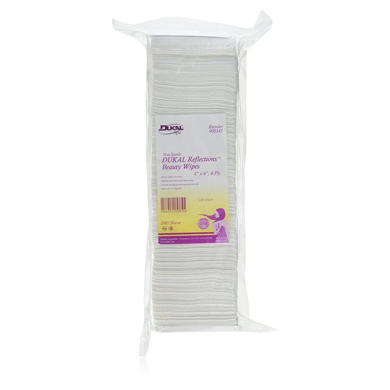 DUKAL Reflections Beauty Wipes 4x4