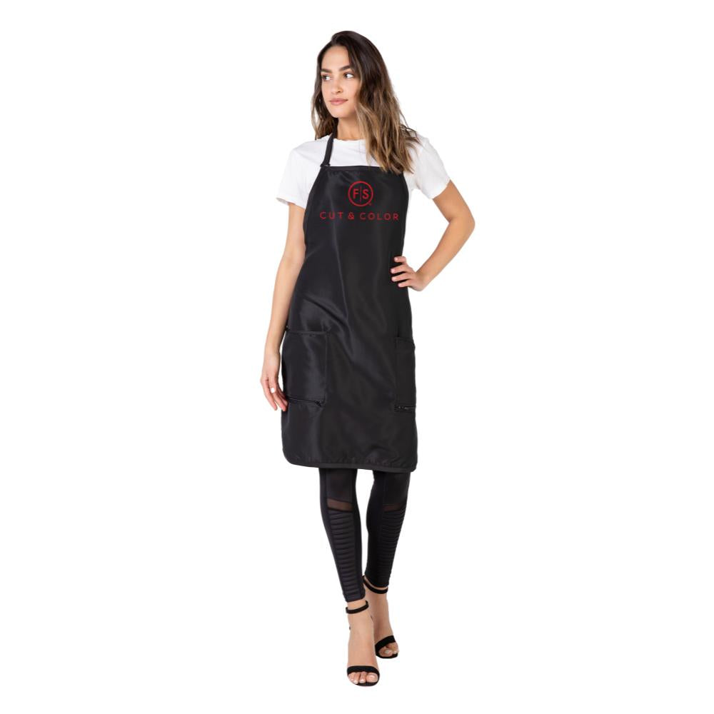 FS Apron w/ Red Logo and Zippered Pockets