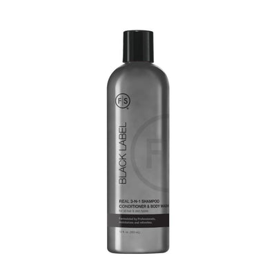 FS Black Label 3 in 1 Shampoo, Conditioner and Body Wash 12oz